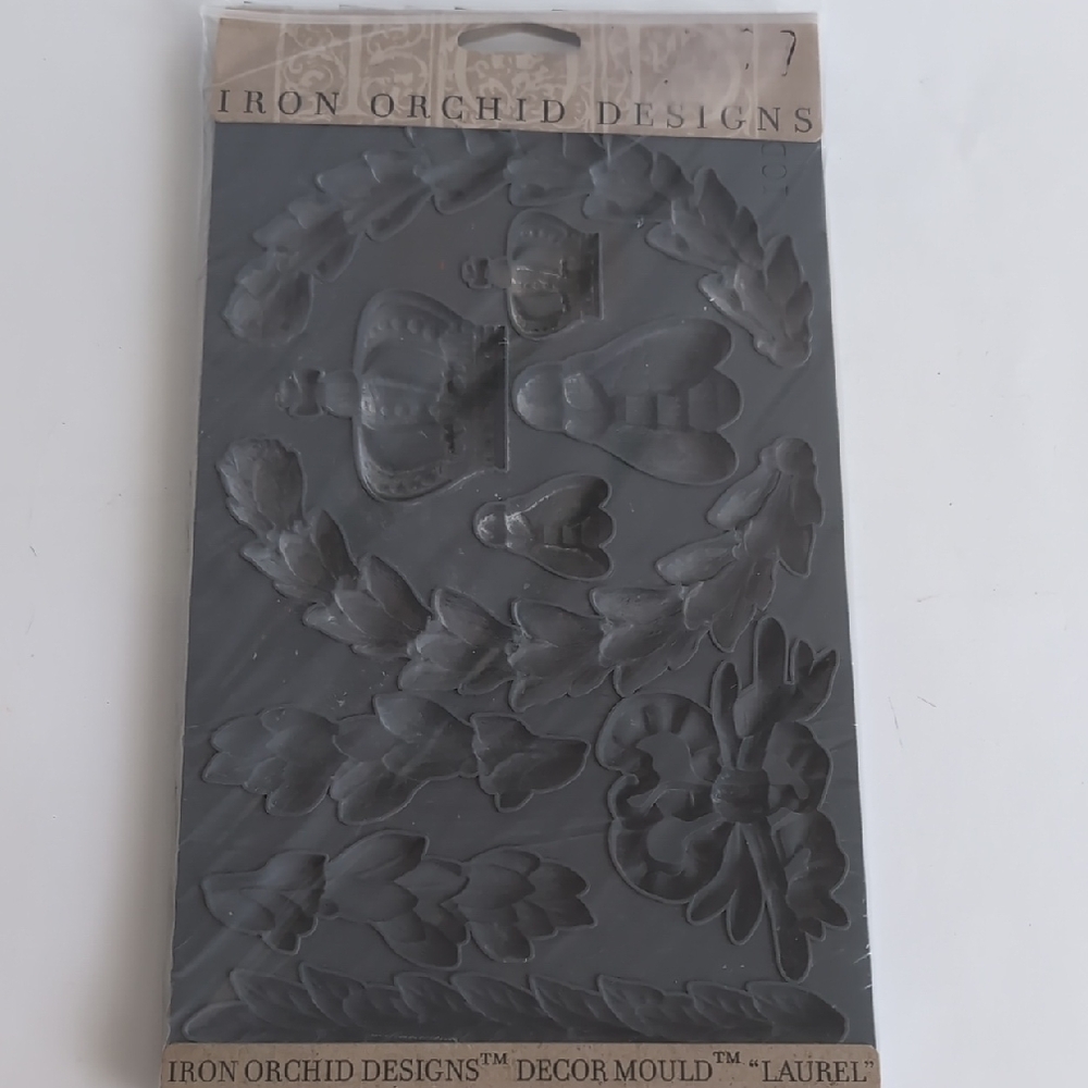 Iron Orchid Designs Decor Mould Laurel Silicone Casting Mold # 0041